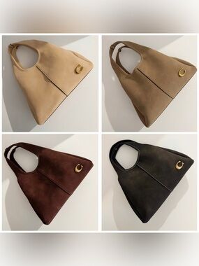 Suede Handbag